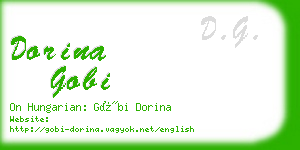 dorina gobi business card